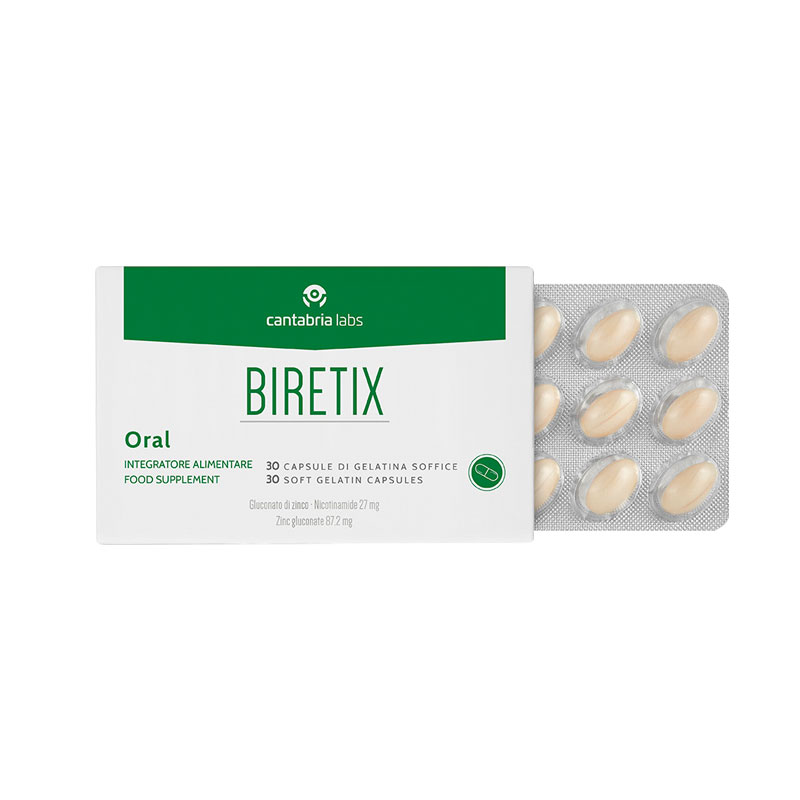 Výživový doplnok na akné BIRETIX Oral 30 cps